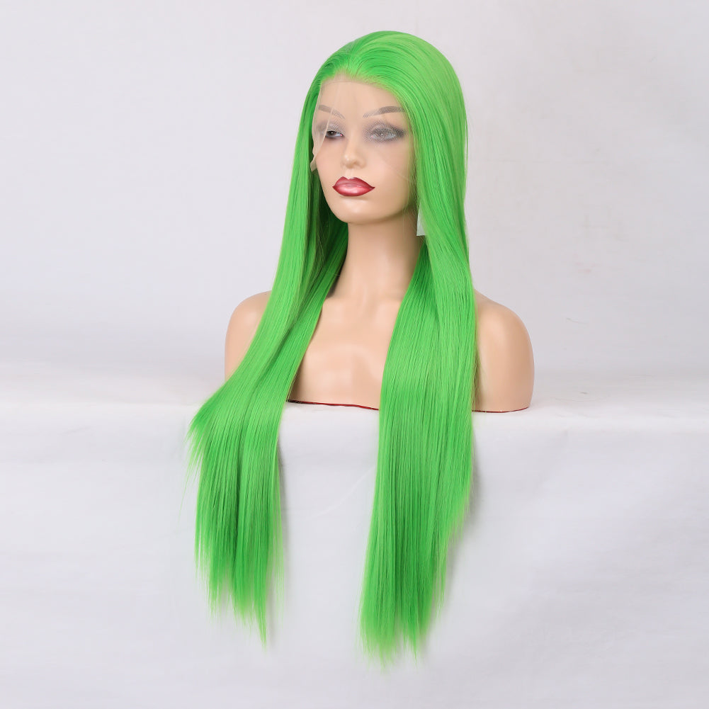 Rich Green Front Lace Long Hair Wig-Lace Front Wig-UNIQSO UK