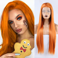 Ritzy Orange Front Lace Wig-Lace Front Wig-UNIQSO UK