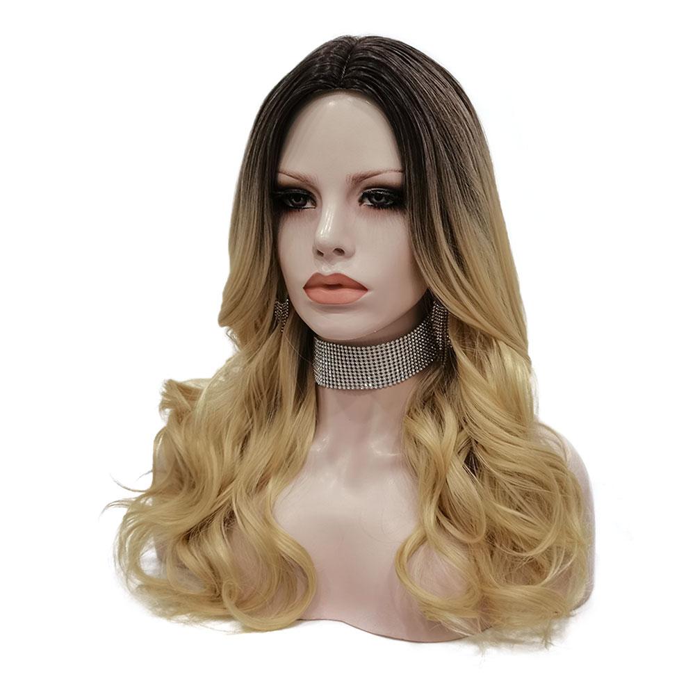 Rooted Dusty Blonde Long Wavy Daily Wig-Daily Wig-UNIQSO UK