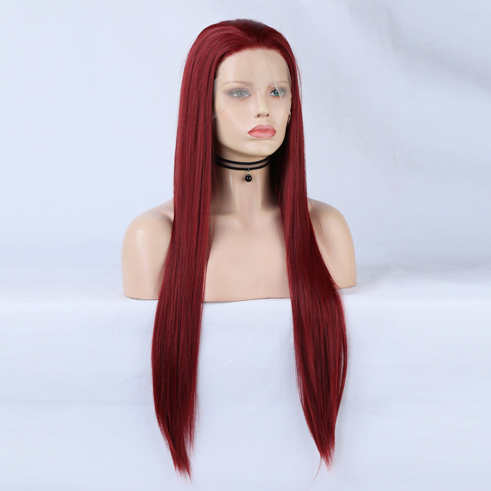 Royal Scarlet Front Lace Wig-Lace Front Wig-UNIQSO UK