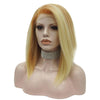 Premium Wig - Khaki Lemon Medium Straight Lace Front Wig-Lace Front Wig-UNIQSO