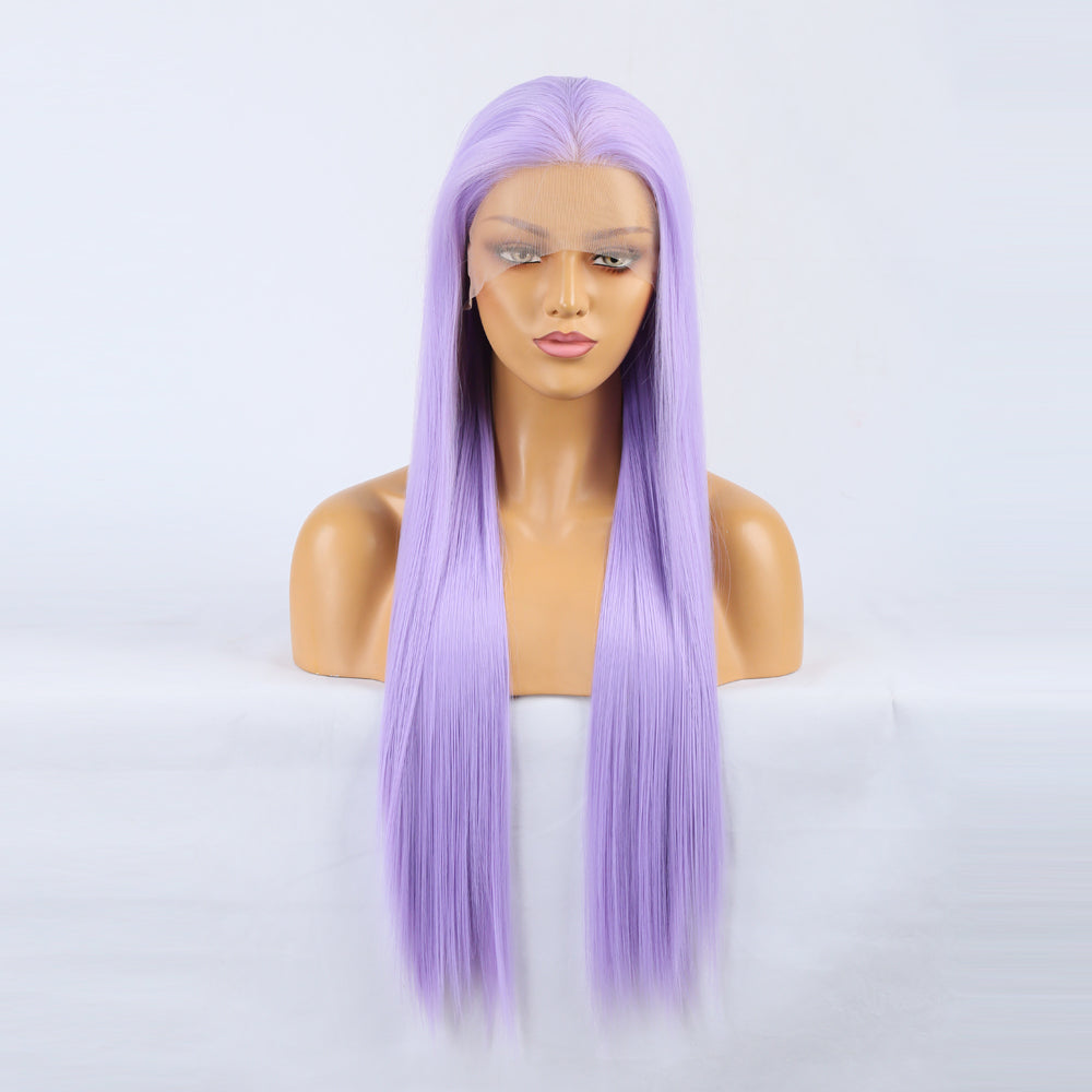 Sassy Shades Light Purple Front Lace Long Straight Wig-Lace Front Wig-UNIQSO UK