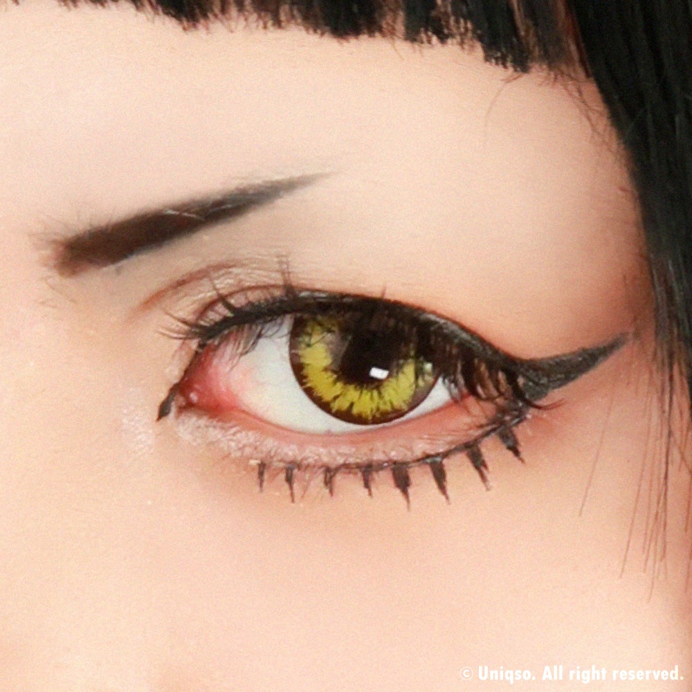 Sweety Akaten Yellow (1 lens/pack)-Colored Contacts-UNIQSO UK