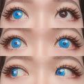Sweety Anime Cloud Rim Blue (1 lens/pack)-Colored Contacts-UNIQSO UK