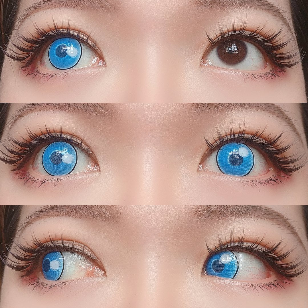 Sweety Anime Cloud Rim Blue (1 lens/pack)-Colored Contacts-UNIQSO UK