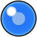 Sweety Anime Cloud Rim Blue (1 lens/pack)-Colored Contacts-UNIQSO UK
