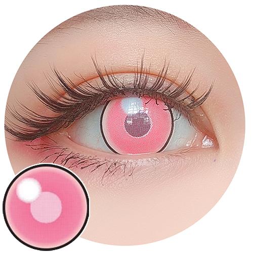 Sweety Anime Cloud Rim Pink (1 lens/pack)-Colored Contacts-UNIQSO UK