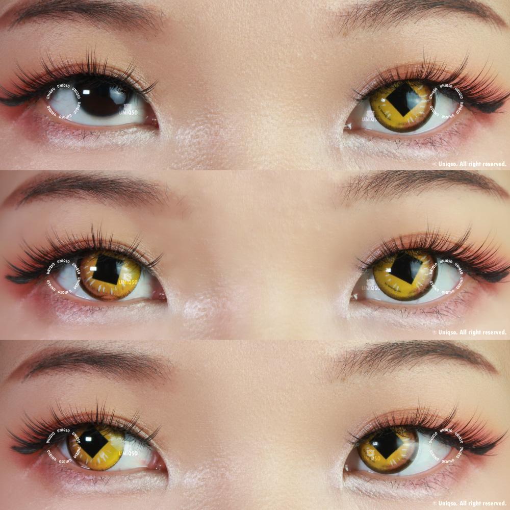 Sweety Anime Diamond Yellow (1 lens/pack)-Colored Contacts-UNIQSO UK