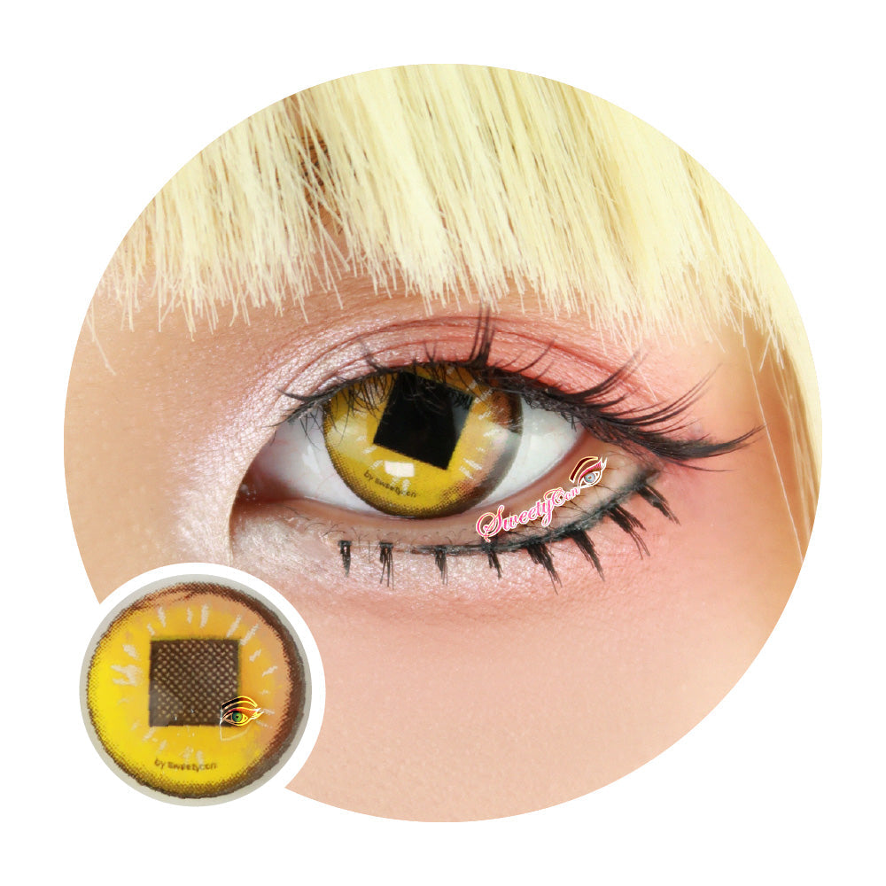 Sweety Anime Diamond Yellow (1 lens/pack)-Colored Contacts-UNIQSO UK
