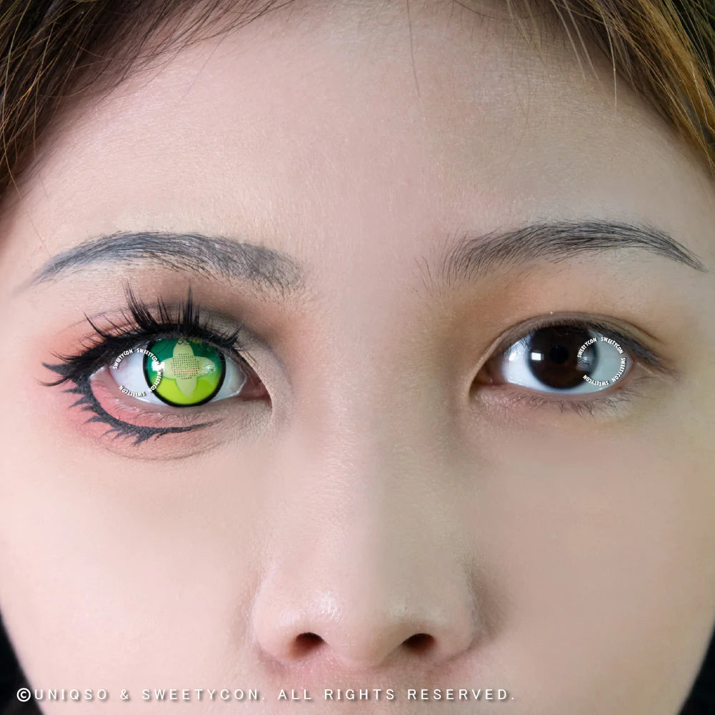 Sweety Clover Green (1 lens/pack)-Colored Contacts-UNIQSO UK