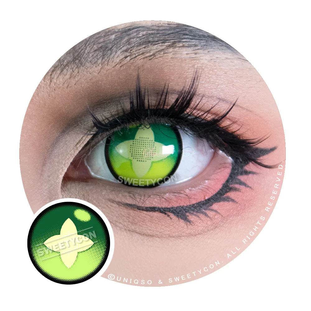 Sweety Clover Green (1 lens/pack)-Colored Contacts-UNIQSO UK