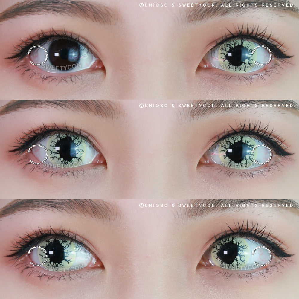 Sweety Crazy Black Rage (1 lens/pack)-Crazy Contacts-UNIQSO UK