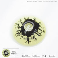Sweety Crazy Black Rage (1 lens/pack)-Crazy Contacts-UNIQSO UK