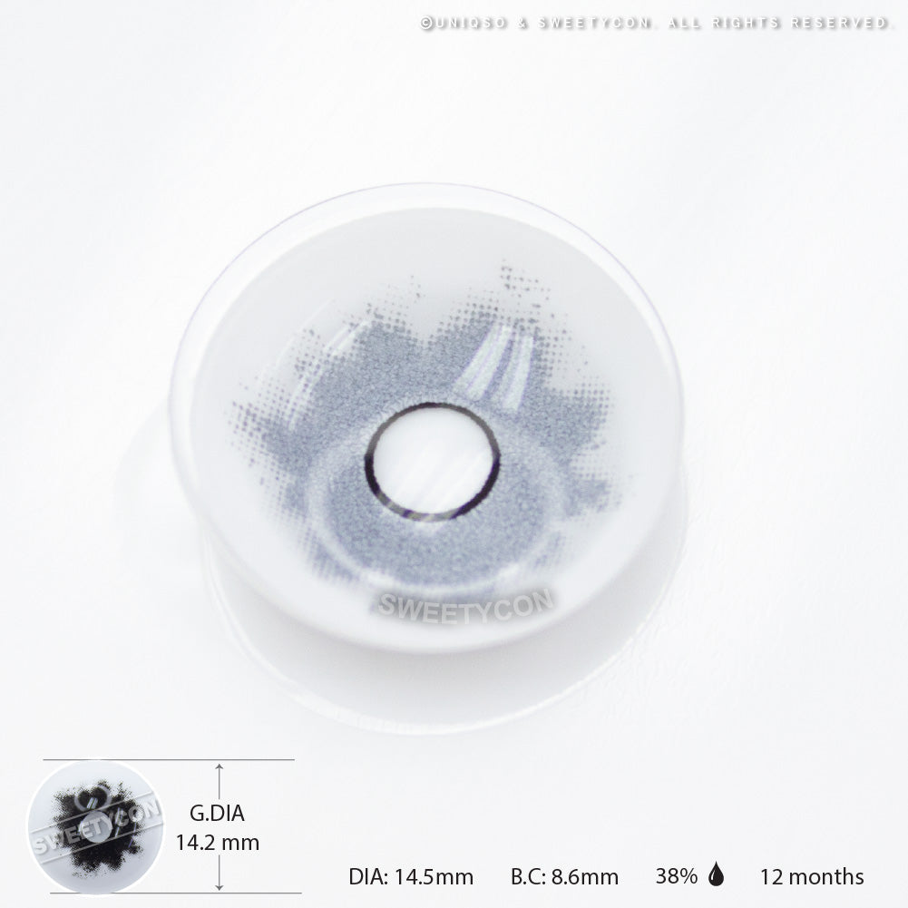 Sweety Crazy Black Zombie (1 lens/pack)-Crazy Contacts-UNIQSO UK