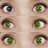 Sweety Crazy Button Eye - Charteuse (1 lens/pack)-Crazy Contacts-UNIQSO UK
