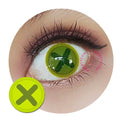 Sweety Crazy Button Eye - Charteuse (1 lens/pack)-Crazy Contacts-UNIQSO UK