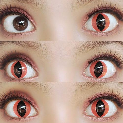 Sweety Crazy Cat Eye Red (1 lens/pack)-Crazy Contacts-UNIQSO UK