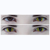 Sweety Crazy Cat Eye Yellow (1 lens/pack)-Crazy Contacts-UNIQSO UK