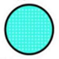 Sweety Crazy Cyan Mesh / Blue Screen with Black Rim (1 lens/pack)-Crazy Contacts-UNIQSO UK