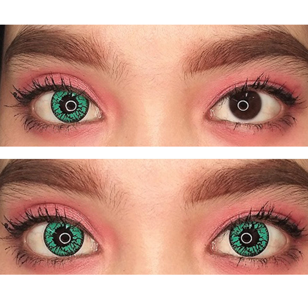 Sweety Crazy Green Blood Eyes (1 lens/pack)-Crazy Contacts-UNIQSO UK