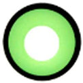Sweety Crazy Green Zombie / Manson (1 lens/pack)-Crazy Contacts-UNIQSO UK