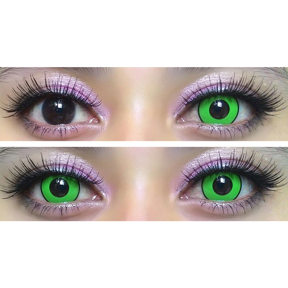 Sweety Crazy Green Zombie / Manson / Frankenstein (1 lens/pack)-Crazy Contacts-UNIQSO UK