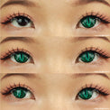 Sweety Crazy Lizard Eye Green (1 lens/pack)-Crazy Contacts-UNIQSO UK