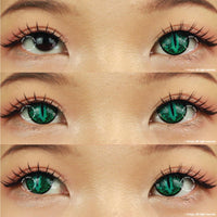 Sweety Crazy Lizard Eye Green (1 lens/pack)-Crazy Contacts-UNIQSO UK