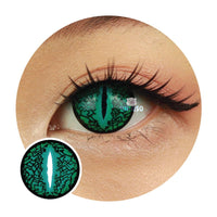 Sweety Crazy Lizard Eye Green (1 lens/pack)-Crazy Contacts-UNIQSO UK