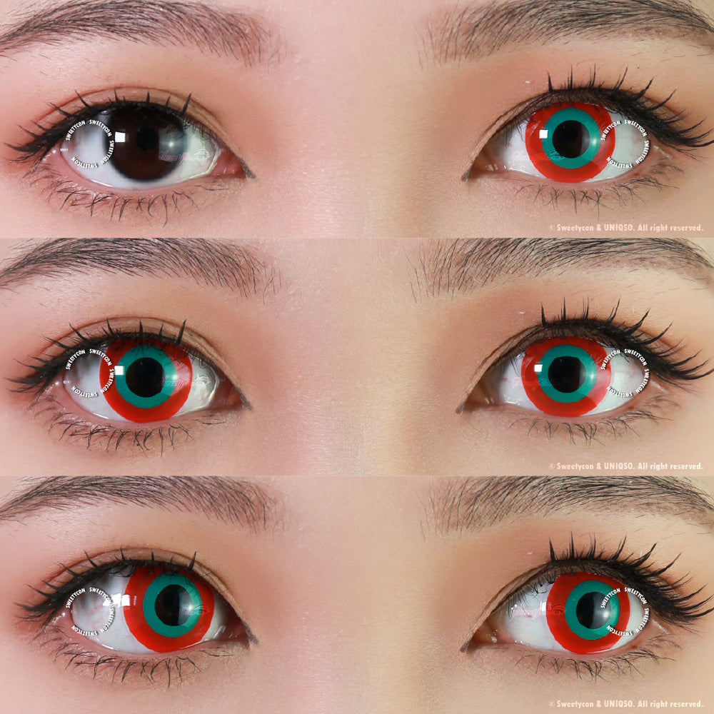 Sweety Crazy Matryoshka Red Doll (1 lens/pack)-Crazy Contacts-UNIQSO UK