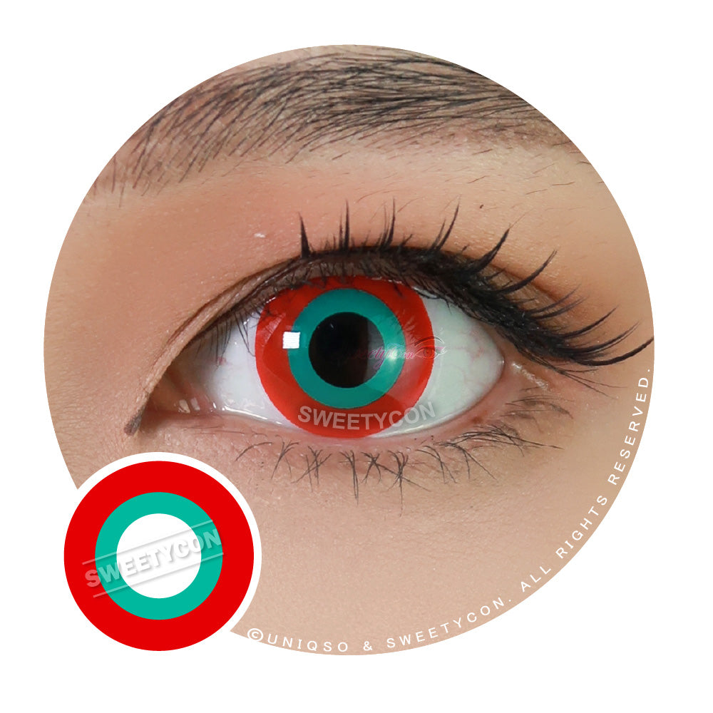 Sweety Crazy Matryoshka Red Doll (1 lens/pack)-Crazy Contacts-UNIQSO UK