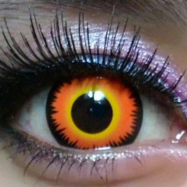 Sweety Crazy Orange Werewolf (1 lens/pack)-Crazy Contacts-UNIQSO UK