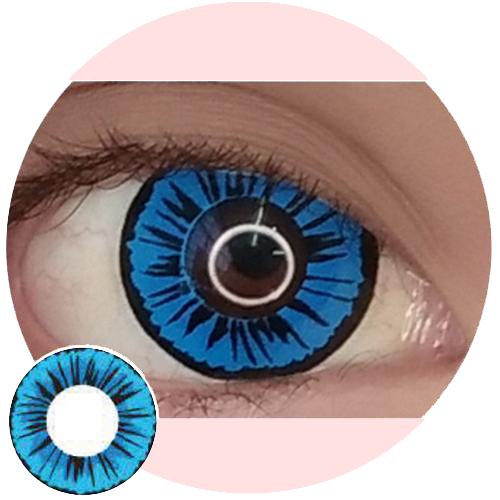 Sweety Crazy Petal Blue (1 lens/pack)-Crazy Contacts-UNIQSO UK
