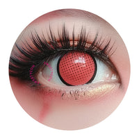 Sweety Crazy Red Mesh/Screen with Black Rim (1 lens/pack)-Crazy Contacts-UNIQSO UK