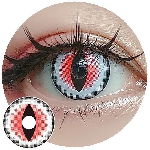 Sweety Crazy Sexy Cat Eye Red (1 lens/pack)-Crazy Contacts-UNIQSO UK
