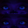 Sweety Crazy UV Glow Blue (1 lens/pack)-UV Contacts-UNIQSO UK
