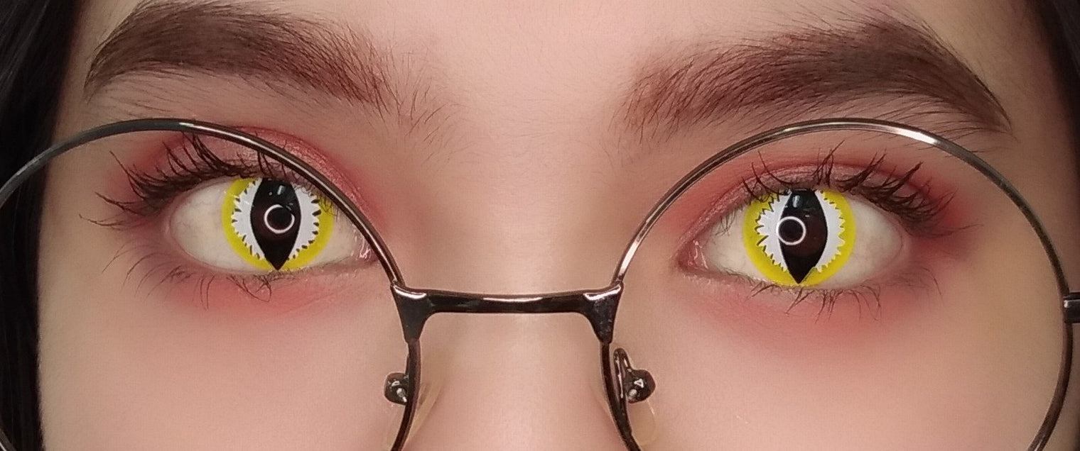 Sweety Crazy Yellow Dragon (1 lens/pack)-Crazy Contacts-UNIQSO UK