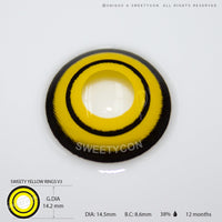 Sweety Crazy Yellow Rings V3 (1 lens/pack)-Crazy Contacts-UNIQSO UK