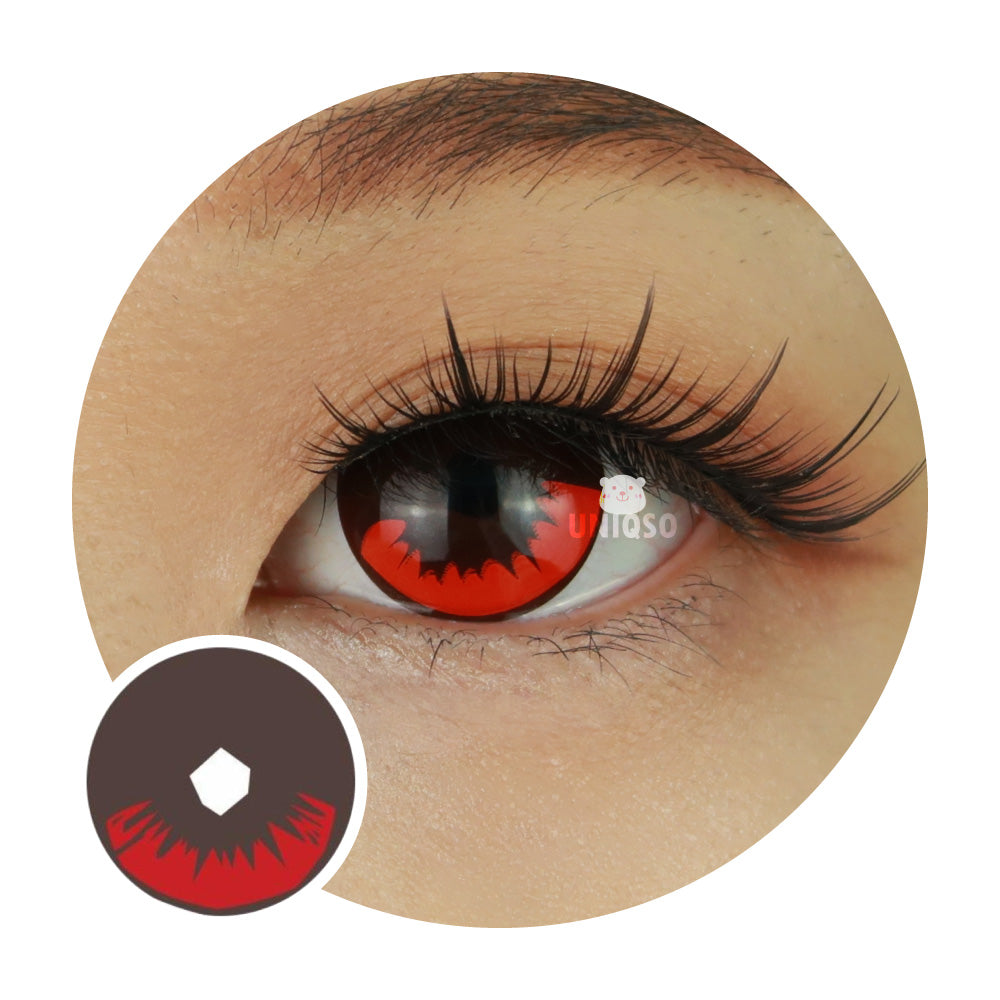 Sweety Demon Killer - Burning Fire (1 lens/pack)-Colored Contacts-UNIQSO UK