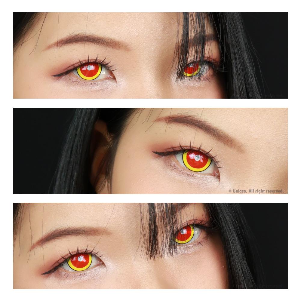 Sweety Demon Killer - Fire Flame (1 lens/pack)-Colored Contacts-UNIQSO UK