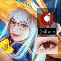 Sweety Devil Red (1 lens/pack)-Colored Contacts-UNIQSO UK