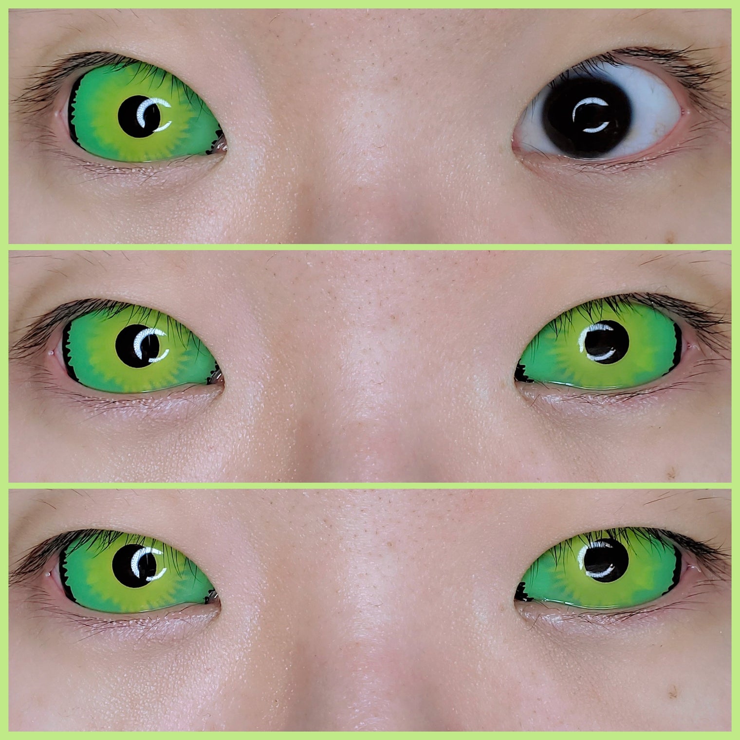 Sweety Green Sclera Contacts - Hulk (1 lens/pack)-Sclera Contacts-UNIQSO UK