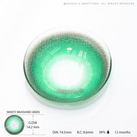 Sweety Milkshake Green (1 lens/pack)-Colored Contacts-UNIQSO UK