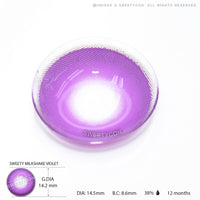 Sweety Milkshake Violet (1 lens/pack)-Colored Contacts-UNIQSO UK
