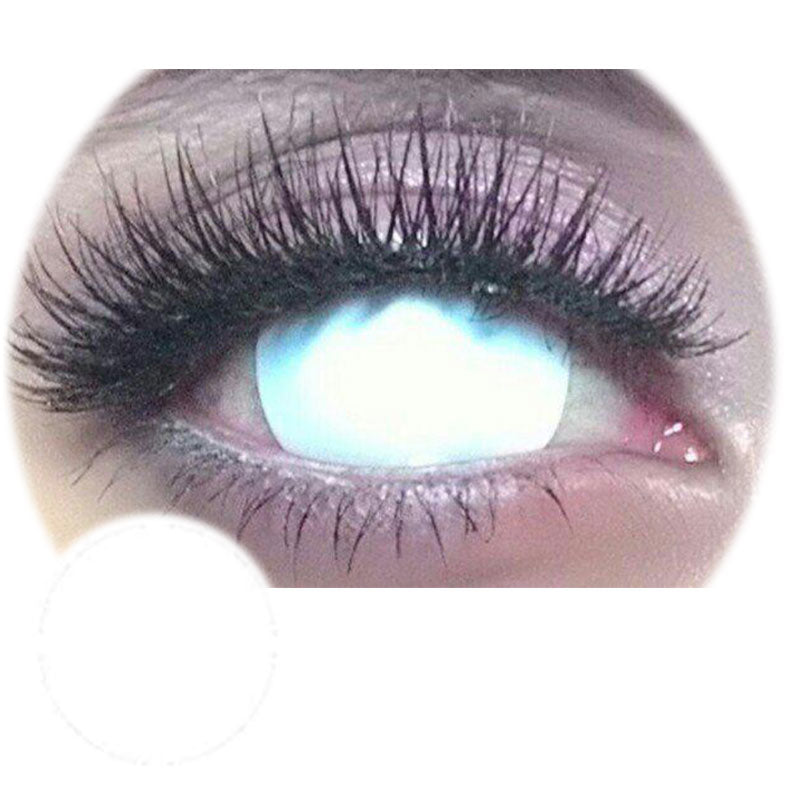 Sweety Mini Sclera Blind White (1 lens/pack)-Mini Sclera Contacts-UNIQSO UK
