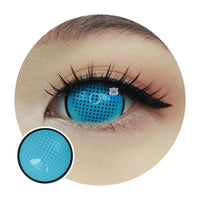 Sweety Mini Sclera Cyan Mesh Rim (1 lens/pack)-Mini Sclera Contacts-UNIQSO UK