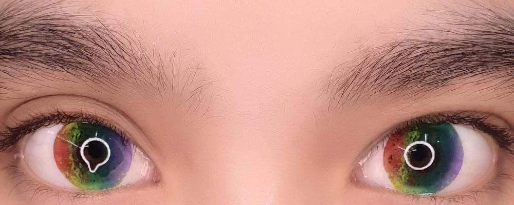 Sweety Multil Rainbow II (1 lens/pack)-Colored Contacts-UNIQSO UK