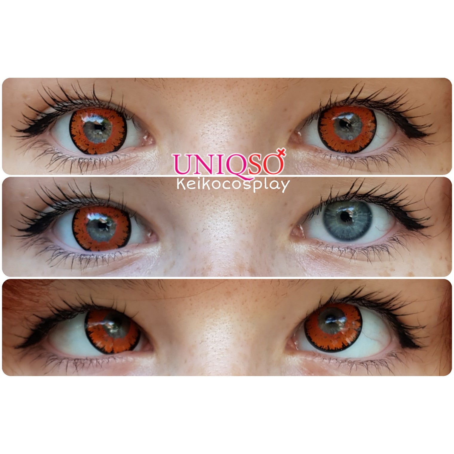 Sweety Queen Light Orange (1 lens/pack)-Colored Contacts-UNIQSO UK