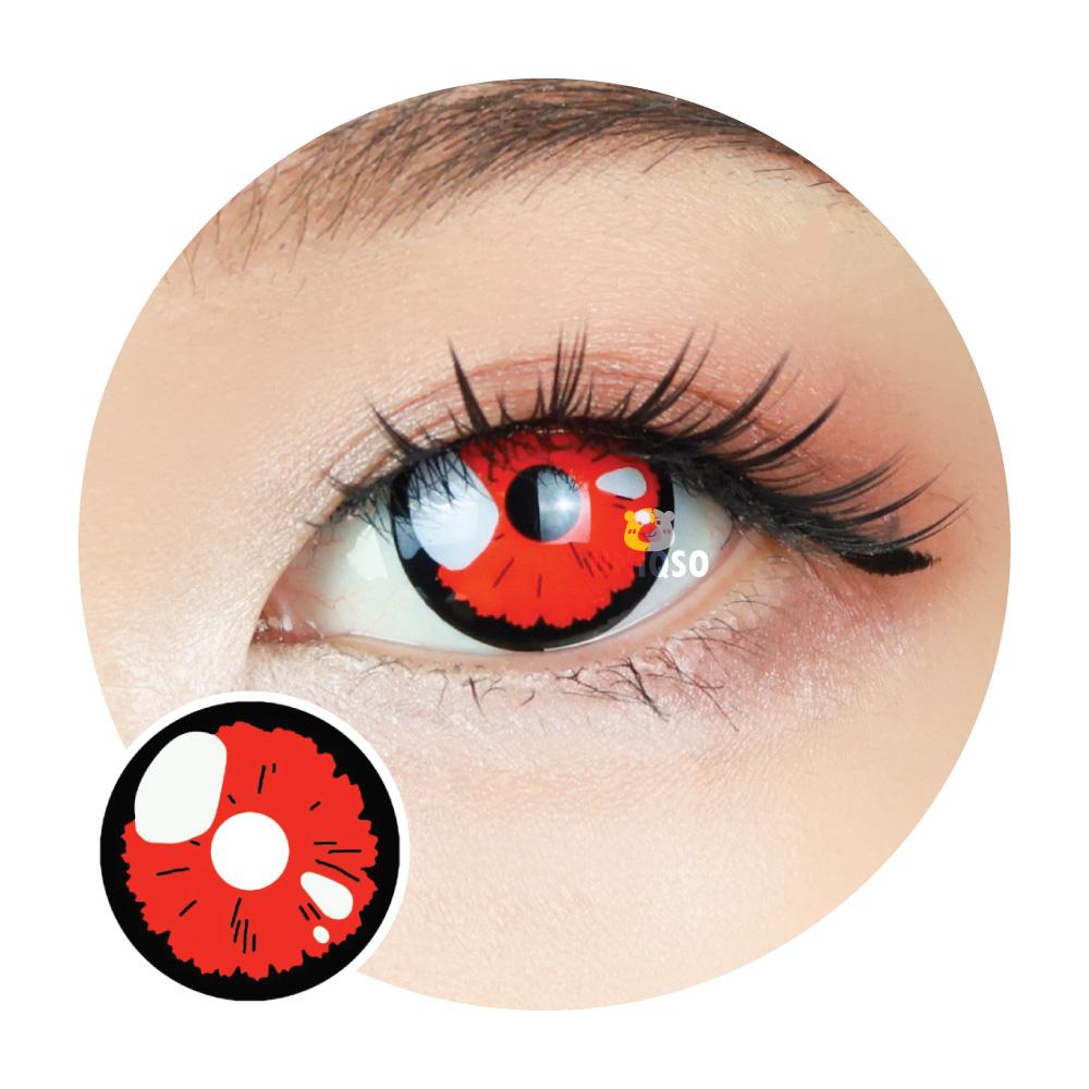 Sweety Real Anime Red (1 lens/pack)-Colored Contacts-UNIQSO UK