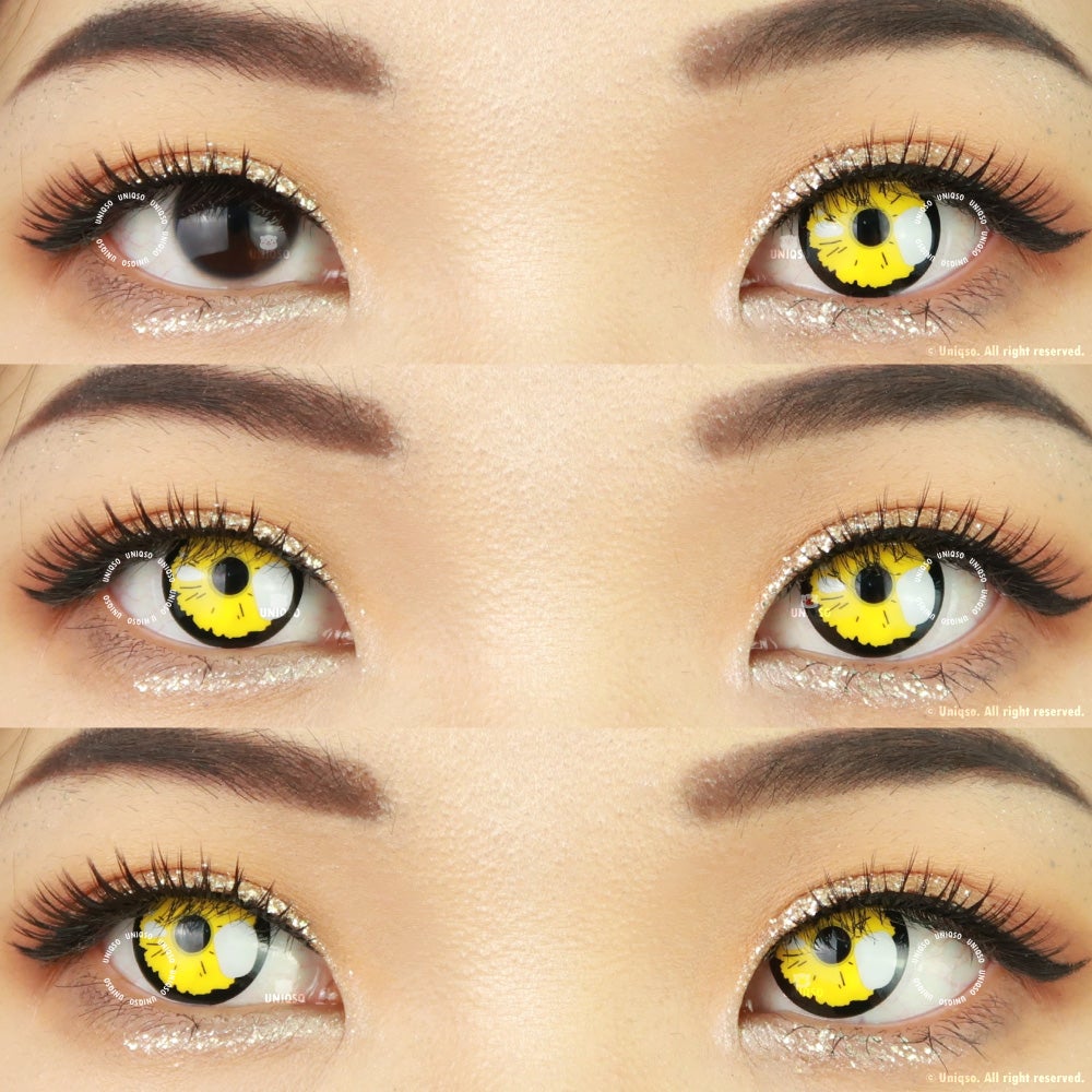 Sweety Real Anime Yellow (1 lens/pack)-Colored Contacts-UNIQSO UK